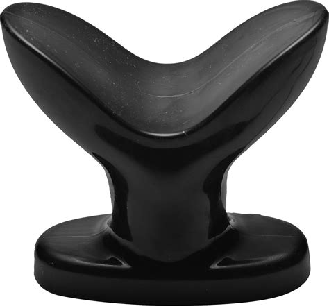 Master Series Anchor Flared Butt Plug, Black, 5.28 Ounce(Pack。